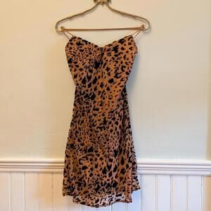 Lush Velvet Leopard Mini Dress - Maximalist Whimsie Fall - Small